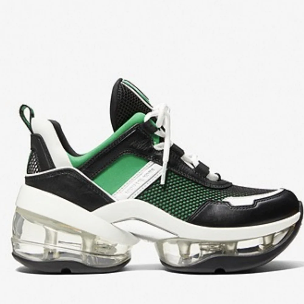 Michael Kors Women's Olympia Trainer Extreme Sneaker Palm Multi - Picture 4 of 4